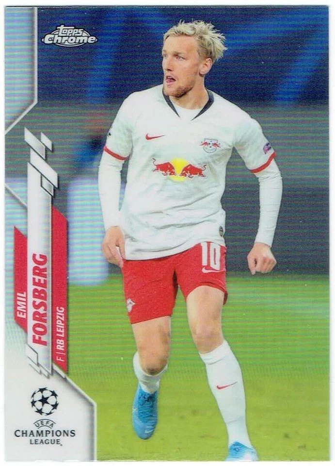 2019-20 Topps Chrome UEFA Refractor Parallel EMIL FORSBERG #40 RB Leipzig - Image 1 of 1