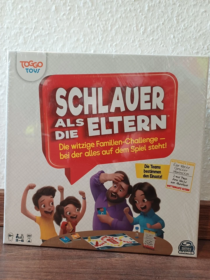 Spin Master - Schlauer als die Eltern Spiel Brettspiel NEU OVP UNGEÖFFNET  - Bild 1 von 3