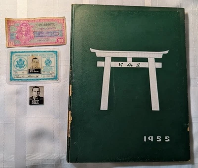 Lote Ca 1954-55 Ejército de Estados Unidos Japón y Corea: Fotos Guión Dependientes Anuario Escolar Foto 1 de 4
