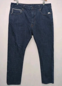 G Star Raw Originals Mens Dark Blue Jeans Classic Tapered Size 38/34 - Picture 1 of 9