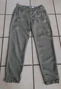 Hose  f. Sommer leicht, frech, cool + schick v. ZARA BASIC Gr 34 Kaki  Nr.23 - Bild 1 von 7