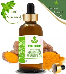Aceite esencial de cúrcuma Longa 100 % puro y natural de hierbas puras - Imagen 1 de 11