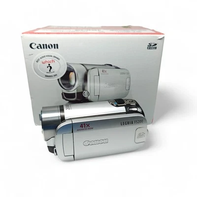 Canon LEGRIA FS200 Camcorder 41x Zoom Digital Video Camera - Boxed - Image 1 of 4