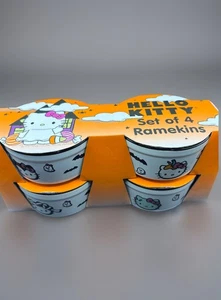 Juego de 4 Ramekins de Halloween Hello Kitty de Sanrio sin abrir - Imagen 1 de 9