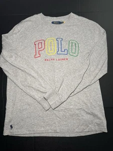 Polo Ralph Lauren Spellout camicia manica lunga grigia taglia media vestibilità classica - Foto 1 di 3