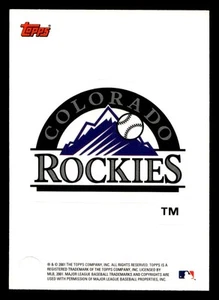 2002 Topps Colorado Rockies # Team Logo Stickers Colorado Rockies - Picture 1 of 1