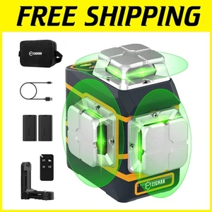 Nivel láser verde 3D con 2 baterías recargables - Imagen 1 de 11