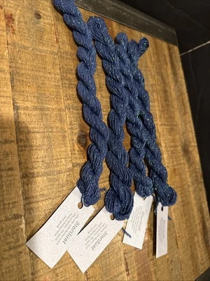 Silk and Ivory Yarn Stardust #736 Regatta Blue Lot 4 Silk/merino/poly/nylon - Image 1 of 4