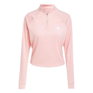 Adidas Womens Train Essentials 1/4 Zip Fleece Top Pullover Jumper Sweater - Picture 1 of 6
