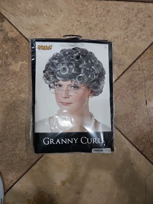 Curly Granny Wig  Spirit Halloween  - Image 1 of 2