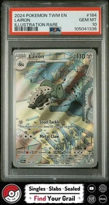 PSA 10 GEM MT Lairon Illustration Rare #184 2024 Pokemon Twilight Masquerade - Picture 1 of 2
