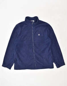 FILA Mens Fleece Jacket XL Navy Blue Polyester AS09 - Picture 1 of 4