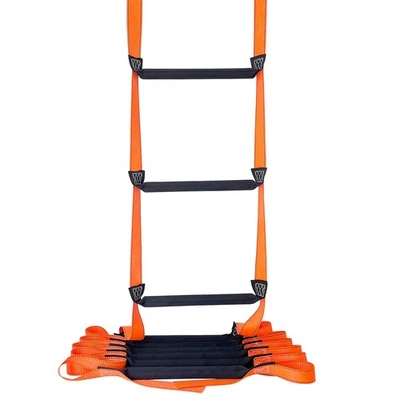 FKNGS Fire Escape Ladder, 8.2 Feet Emergency Fire Ladder, Reusable Portable Safety ...
