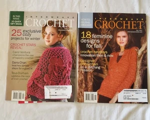 Lotto 2 riviste intrecciate uncinetto autunno e inverno 2007 arazzi in feltro Doris Chan - Foto 1 di 6