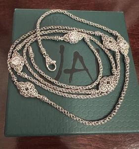 Angela by John Hardy 36 Inch Station Necklace sterling silver 14K RARE! - Picture 1 of 16