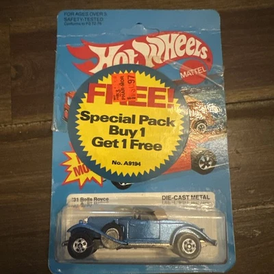 1982 Hot Wheels Mattel Diecast 1:64 Azul ’31 Rolls Royce 3290 Fabricado na Malásia - Imagem 1 de 4