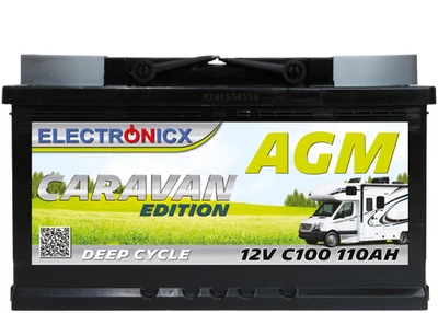 Electronicx Caravan Edition Batterie AGM 110 AH 12V Wohnmobil Boot Versorgung - Bild 1 von 4