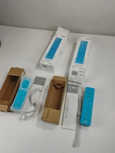 Fabricante Original Wii Lote 2 Mando a Distancia Nintendo Motion Plus AZUL Nunchuck Caja Abierta Controlador - Imagen 1 de 20