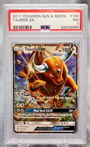 Tauros GX #100 2017 Pokemon Sonne & Mond Near Mint Graded PSA 7 - Bild 1 von 11