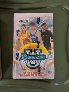 2024-25 Topps Bowman University Chrome Basketball Hobby Box NEU schneller Versand USA! - Bild 1 von 4