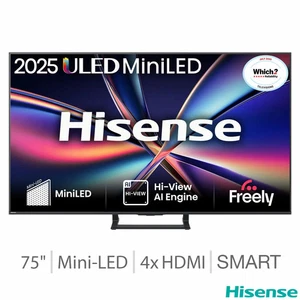 Hisense 75E8QTUK 75 Inch Mini LED HD Smart TV - Picture 1 of 8