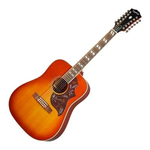 Epiphone Hummingbird 12-String, Solid Sitka Top, Mahogany Back and Sides, Fishma - Picture 1 of 4