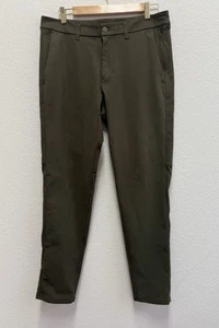 Lululemon Mens ABC Warpstreme Trouser Pants Olive Green Size 34 X 30 - Picture 1 of 8
