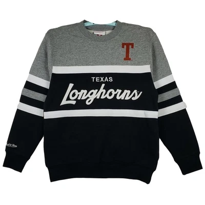Sudadera Texas Longhorns Mitchell & Ness NCAA Mediana Script Logo Negra Nueva con Etiquetas Foto 1 de 4
