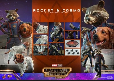 Hot Toys Guardians of the Galaxy 3 Rocket & Cosmo Set 1/6 Action Figure - Image 1 of 4