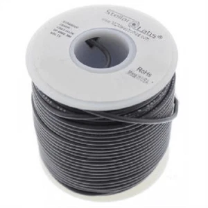Stellar Labs 22 AWG tinned copper stranded wire, 25 foot spool, gray, 24-15108 - Picture 1 of 1
