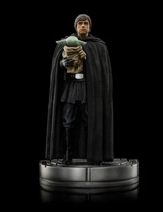 Statue Star Wars The Mandalorian 1/10 Art Scale Luke Skywalker et Grogu 21 cm - Picture 1 of 7