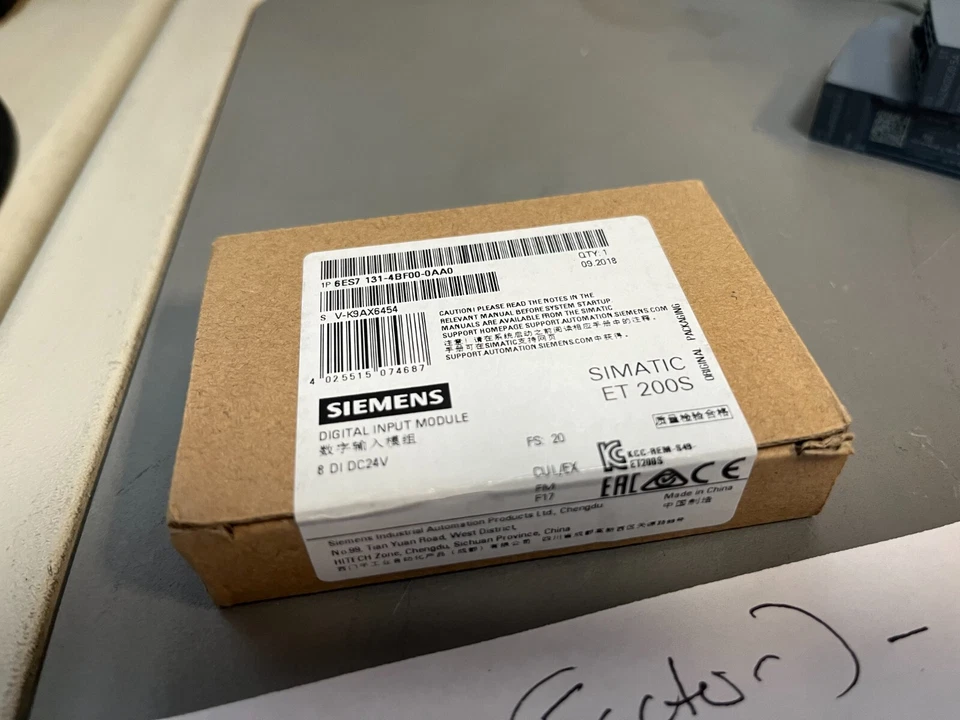 西门子 SIMATIC S7 ET 200S 数字输入模块 6ES7 131-4BF00-0AA0 — 第 1/1 张图片