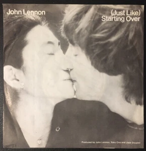 Lennon / Ono (Just Like) Starting Over / Kiss Kiss Kiss 7" single GEF49604 VG/EX - Imagen 1 de 4