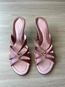 Cole Haan Air Carma Damensandalen hellviolett mit hohem Absatz aus Leder Gr. 8,5 - Bild 1 von 8
