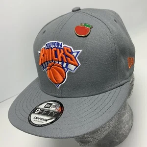 Men's New Era Cap Grey | Orange NY Knicks 9FIFTY NBA LIMITED EDITION - Picture 1 of 7
