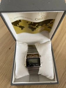 Vintage Rare Omega Memomaster LCD Quartz Men's Watch - New Battery - Picture 1 of 10
