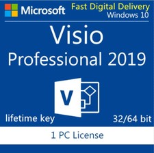 MS Visio 2019 Professional Product Key 32/64 bit  license key code+download link