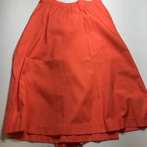Koret of California Skirt Womens 18 Vintage 80's Orange Long Pockets Occasions - Picture 1 of 15