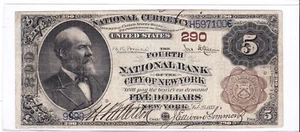 $5 1882 BB National ๐บ๐ธ NEW YORK New York NY ๐บ๐ธ Very Rare ๐บ๐ธ - Picture 1 of 2