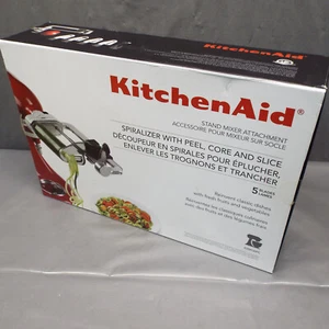 KitchenAid KSM1APC Stand Mixer Spiralizer Attachment wPeel/Core/Slice 5-Blades - Picture 1 of 14