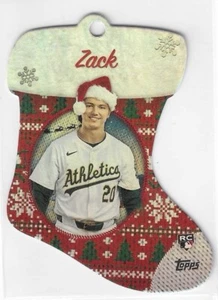 2024 Topps Holiday Baseball Stocking Ornament Card Rookie RC #SDC-8 - Zack Gelof - Picture 1 of 2