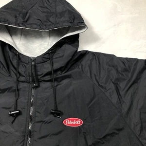 Vintage Peterbilt Mens XL Jacket Nylon Full Zip Hooded Insulated Tri Mountain - Picture 1 of 10