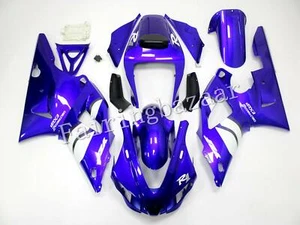 Fit for YZF R1 1998 1999 Blue White ABS Injection Plastic Fairing Kit - Picture 1 of 7