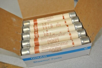 BOX of 10 / GOULD SHAWMUT OTS8 CLASS K5 FUSE 8A / 600V / NEW SURPLUS - Image 1 of 4