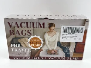 VMstr 9 Travel Vacuum Storage Bags with USB Electric Pump Clothes Saver Set NEW - Picture 1 of 6