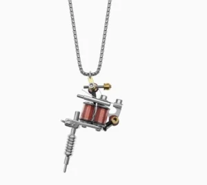 Diseño avanzado máquina de tatuaje titanio acero collar largo - Imagen 1 de 3