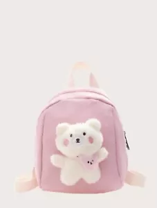 girls cartoon bear decor backpack - Picture 1 of 2