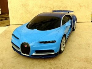 ToysRus ** Bugatti Chiron 11"Long Blue & Black RC Sports car Runs Good - Picture 1 of 12