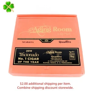 Caja de cigarros de madera vacía Aging Room Quattro Concerto 8,25" x 8" x 2" - Imagen 1 de 12
