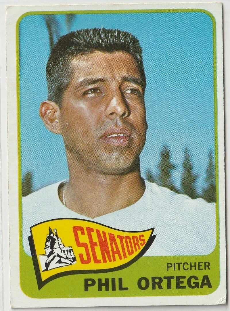 1965  O Pee Chee  Baseball  #152 Phil Ortega  Washington Senators